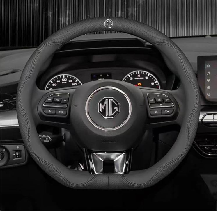 Car Steering Wheel Covers for MG Marvel R 2021 2022 2023 2024,Anti Slip Breathable Protective Cover Durable Protector Set Interior Decoration Accessories,B-O - D&amp;A image