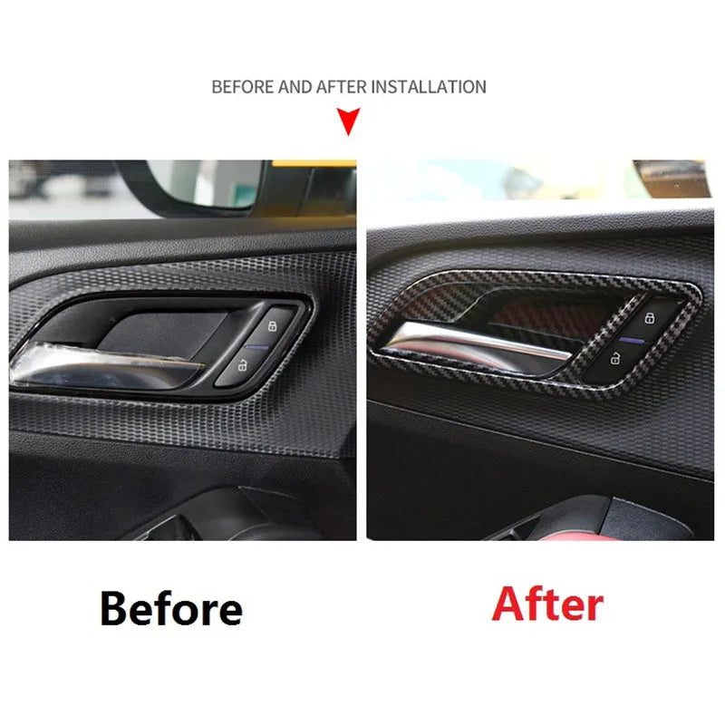 4PCS for MG 5 MG5 2020 2021 Car Inner Door Handle Bowl Cover Trim image 2