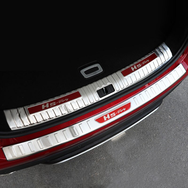 2X For MG HS 2018-2019 Car Tailgate sill strip door pedal protection plate image 0