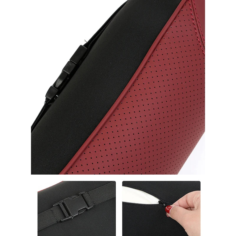 Breathable Car Seat Headrest Neck Pillow Back Lumbar Support Cushion  Memory Foam Travel Car Seat Cushion For MG HS 2018-2022 image 4