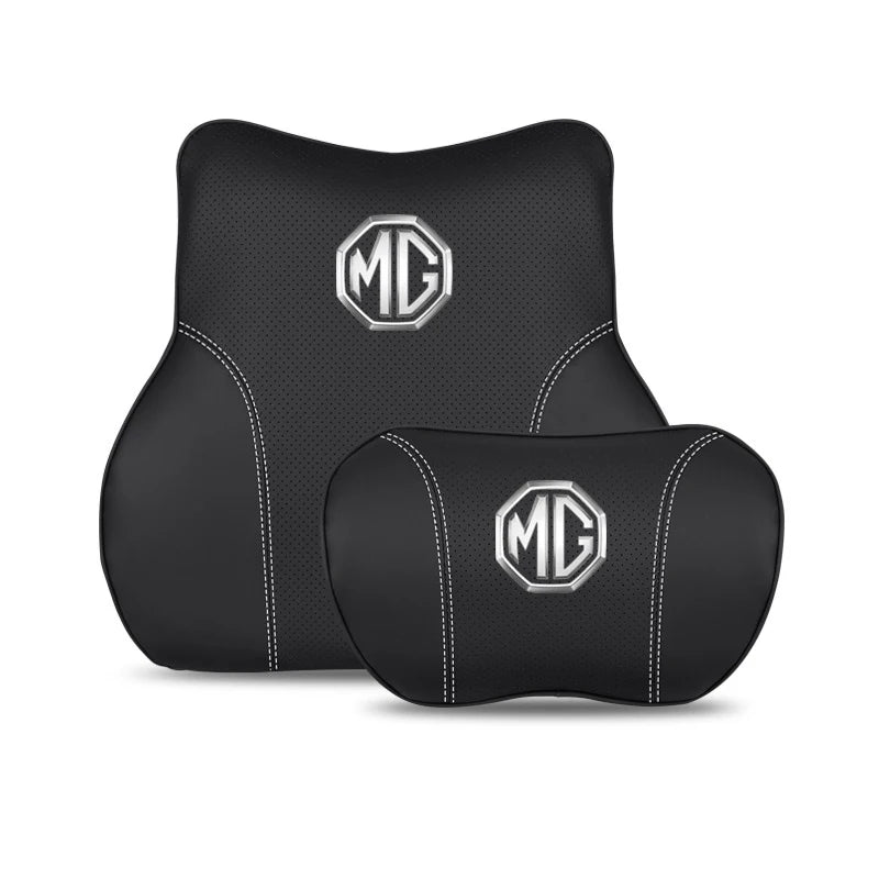 Breathable Car Seat Headrest Neck Pillow Back Lumbar Support Cushion  Memory Foam Travel Car Seat Cushion For MG HS 2018-2022 image