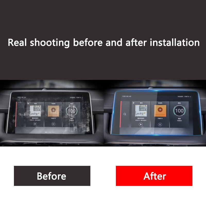 For 1X 2019-2020 MG HS Car Navigation tempered film central control instrument panel high-definition protective film image 5
