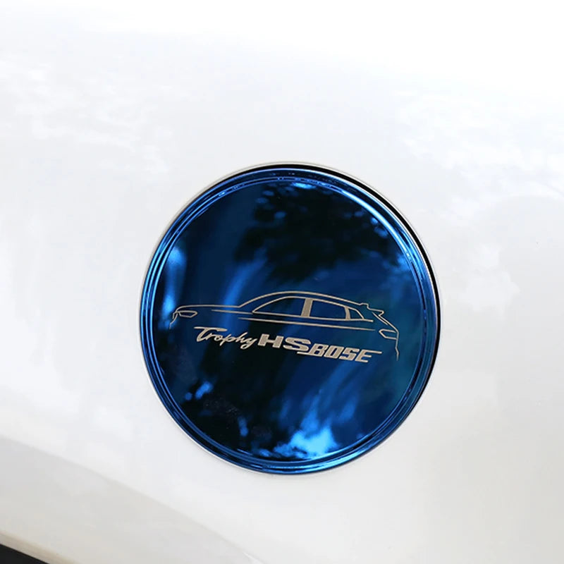 Stainless Steel Fuel Tank Cap Cover Decoration Protection Patch Car Stickers For MG HS 2018-2022 Exterior Accessories image