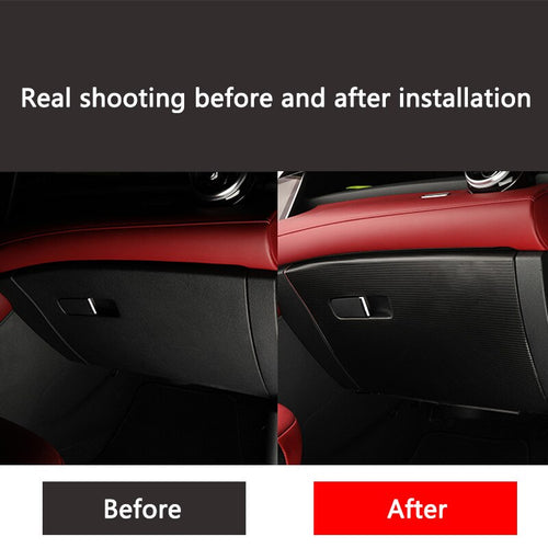 1X For MG HS 2018-2022 Car Front passenger anti kick storage box cushion car interior modification image 1