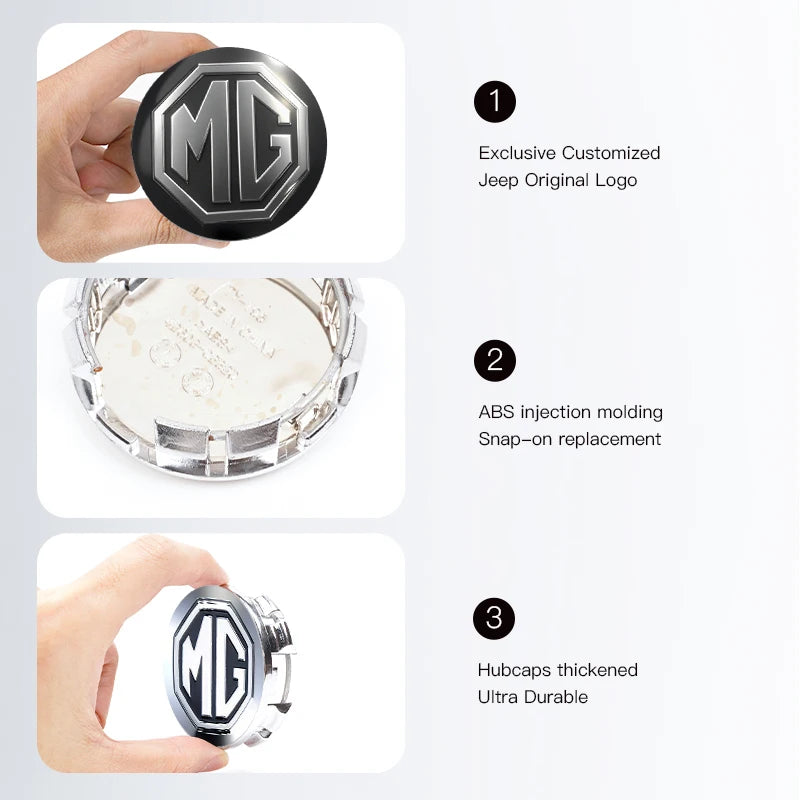 4Pcs Car Wheel Center Hub Caps Replacement For MG4 EV MG ZS MG5 MG7 MG HS