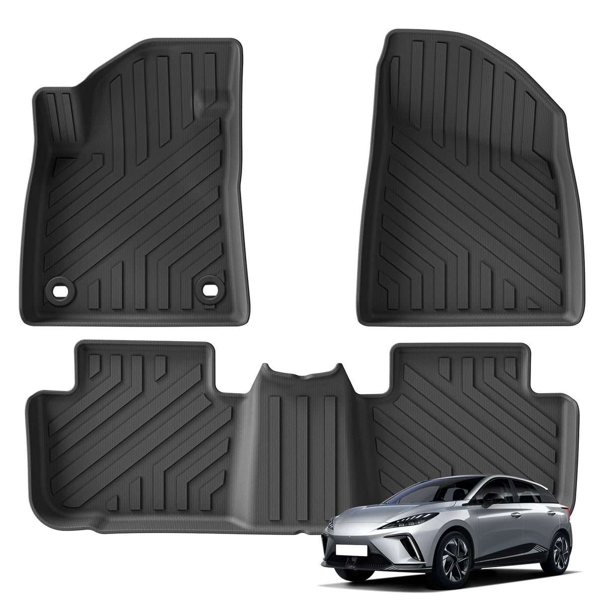 Car Floor Mats Trunk Pad TPE 3D Foot Pad for MG4 EV 2022-2026