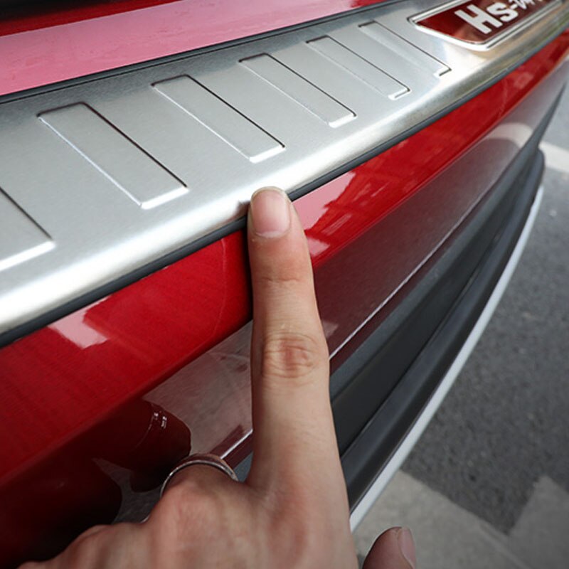 2X For MG HS 2018-2019 Car Tailgate sill strip door pedal protection plate image 5