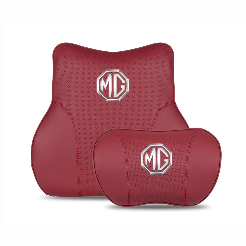 Breathable Car Seat Headrest Neck Pillow Back Lumbar Support Cushion  Memory Foam Travel Car Seat Cushion For MG HS 2018-2022 image