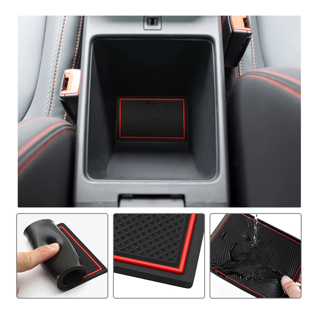 Door Groove Mat for MG ZS EV Facelift 2022 2023 2024 Car Anti-slip Mat Rubber Gate Slot Pads image 5