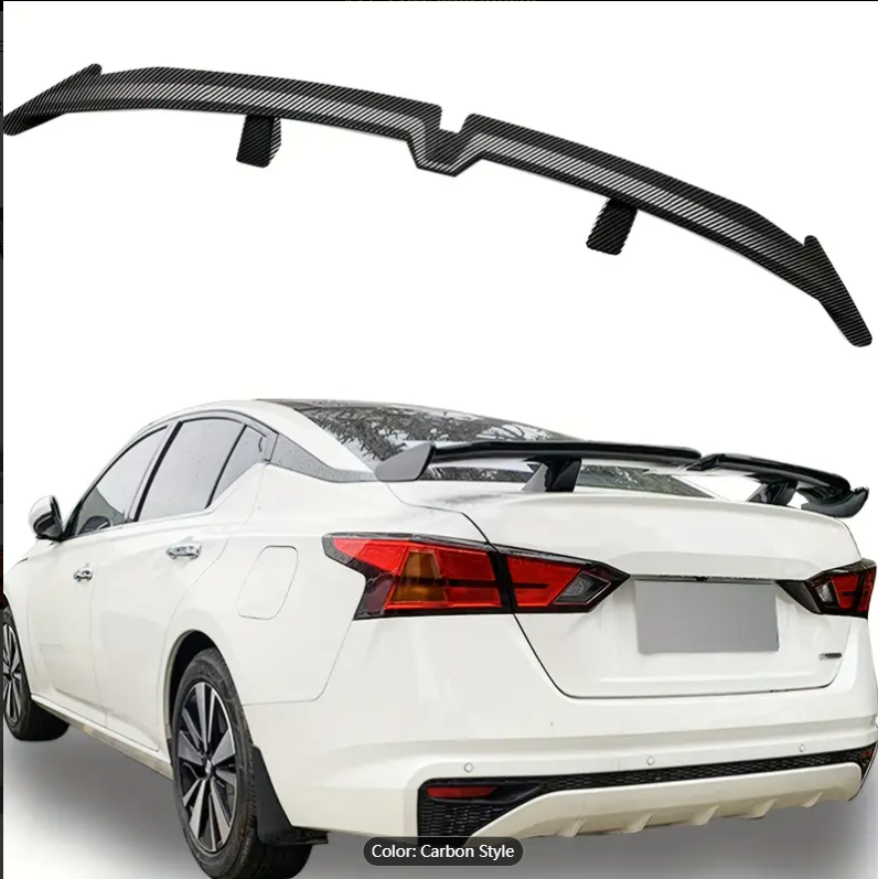 Universal Rear Spoiler 54 Inch ABS Racing Spoiler Wing Lightweight MG6 PRO Style Rear Spoiler Compatible With Various Car Models Hatchbacks Sedans Coupes Convertibles Sport GT Sold by - Carbon style image