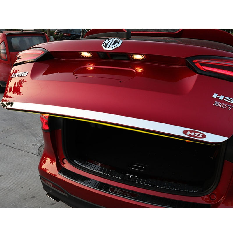 1X For MG HS 2018-2019 Car Modified decorative tailgate patch anti-collision bright strip image 0