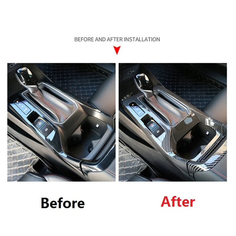 2PCS for MG 5 MG5 2020-2024  Car Central Control Gear Shift Panel Cover image 2