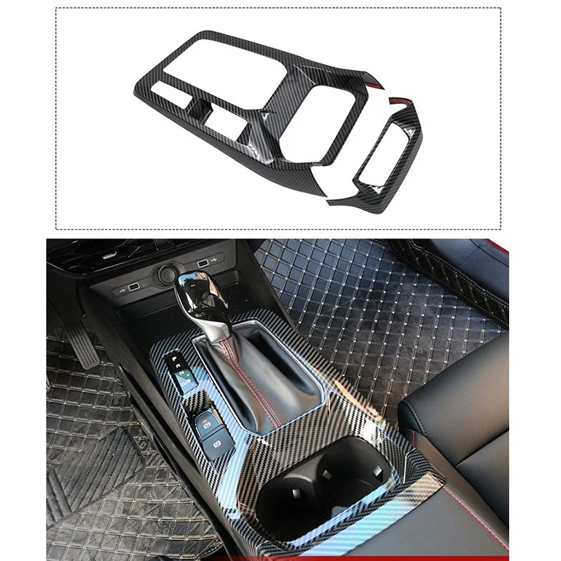 2PCS for MG 5 MG5 2020-2024  Car Central Control Gear Shift Panel Cover image 4