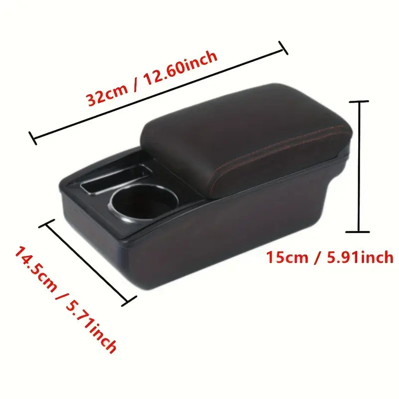 For MG ZS/for MG Astor - Center Console Storage Box with Cup Holder and Phone Slots, Easy Installation, Durable ABS Material, Modern Upgrade Accessory, Storage Box for Phon image 1