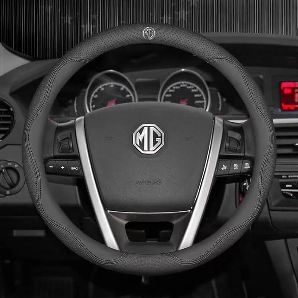 Car Steering Wheel Covers for MG Marvel R 2021 2022 2023 2024,Anti Slip Breathable Protective Cover Durable Protector Set Interior Decoration Accessories,B-O - O&amp;A image