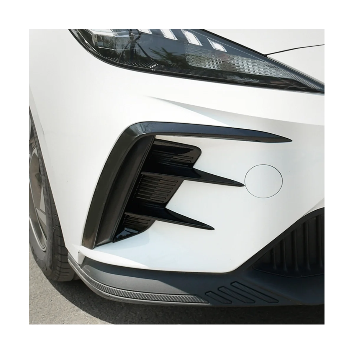 Car Front Bumper Spoiler Side Air Vent Trim for MG 4 MG4 EV Mulan 2023 image 5