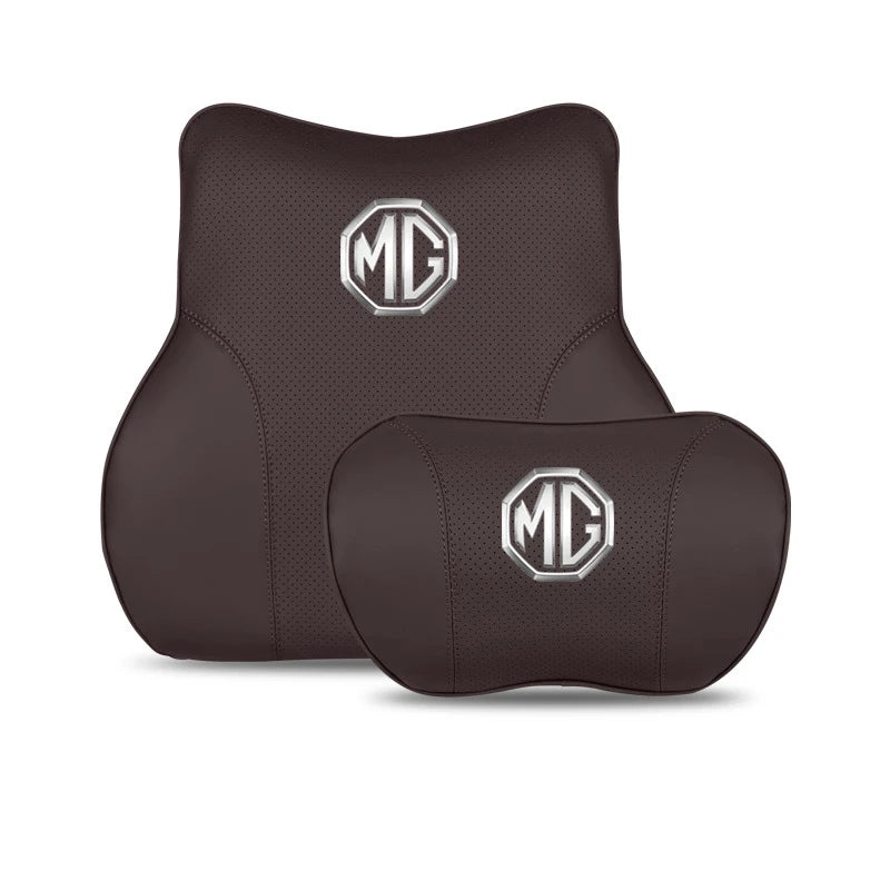 Breathable Car Seat Headrest Neck Pillow Back Lumbar Support Cushion  Memory Foam Travel Car Seat Cushion For MG HS 2018-2022 image