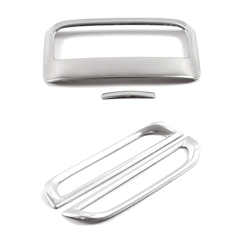 4X For MG HS 2018-2022 Car Air-conditioning outlet decoration frame Rear row USB decoration panel Stainless steel image