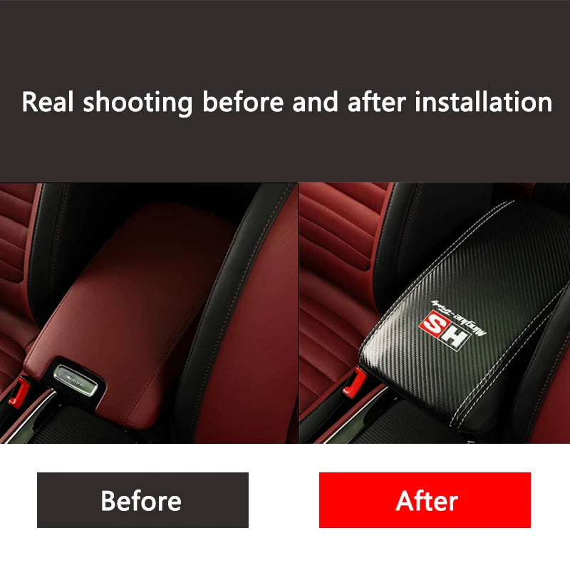 1X For MG HS 2018-2022 Car Center Armrest Cover Pad Storage Box Protector image 1