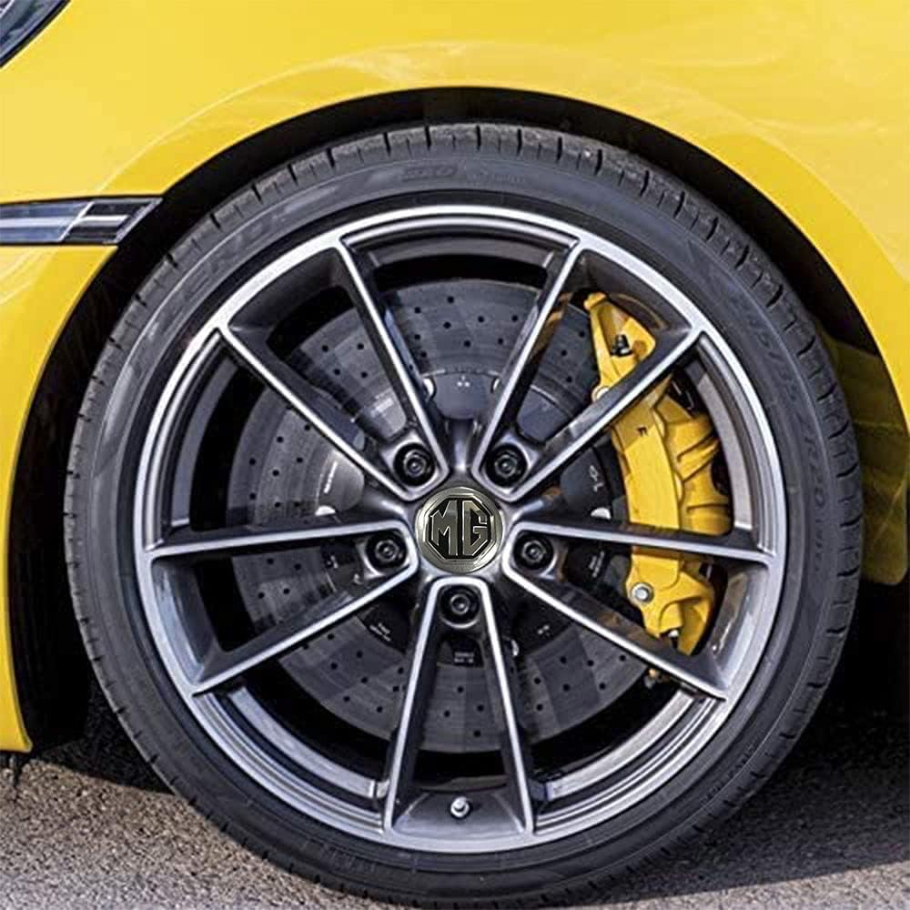 4pcs 2.22inch Car Logo ABS Material Wheel Center Cap Sticker Wheel Emblem Badge Logo Stickers (fit MG Silver) image 1