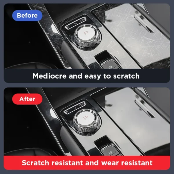 MG WHALE 2024 Gearbox Panel Anti-Scratch Protective Cover Repair Transparent TPU Film - Image 3