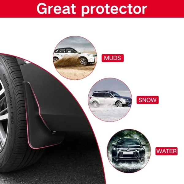 MG WHALE 2024 Mud Flaps Splash Guard Mudguards MudFlaps Front Rear Fender - Image 3