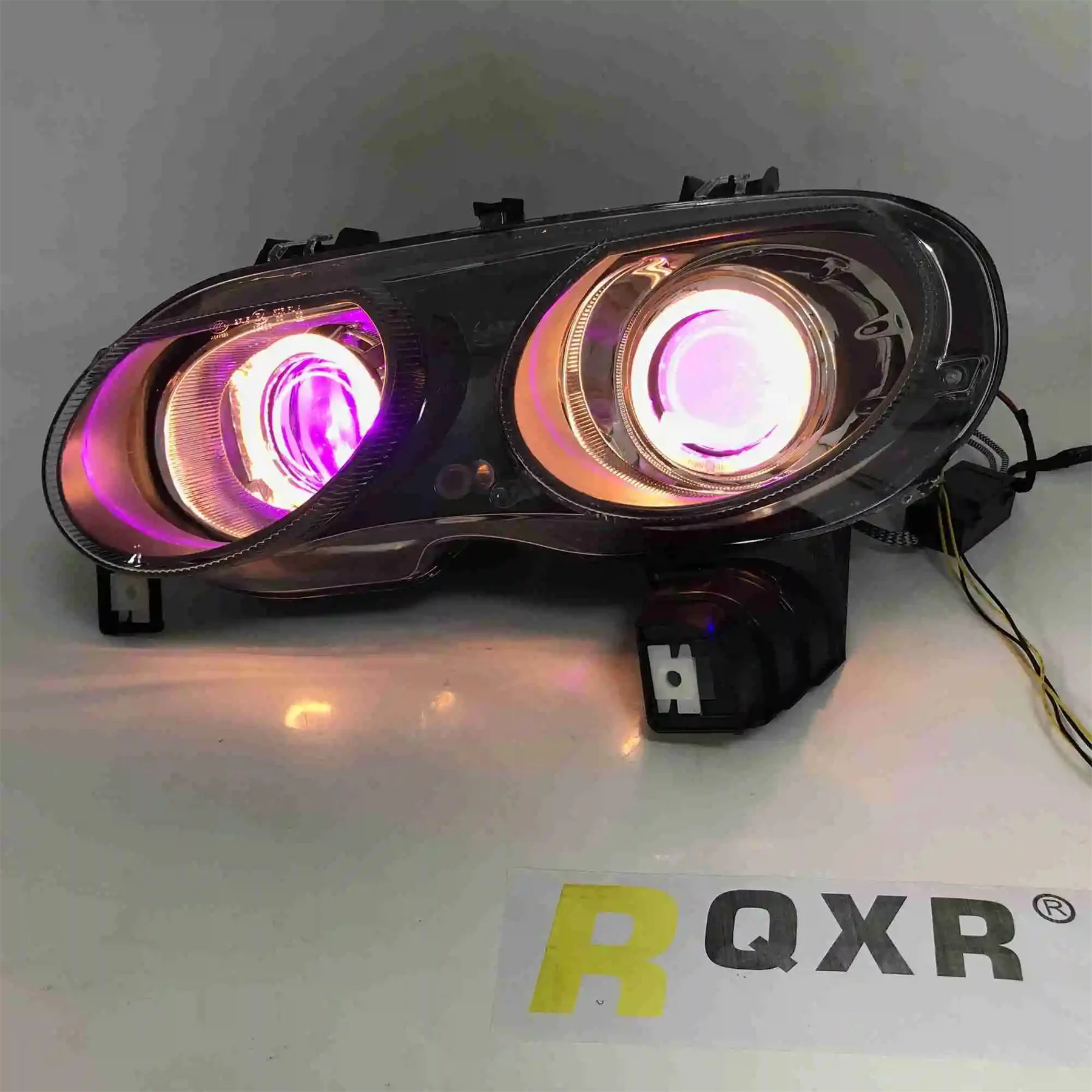 LED Headlight for MG 7 Cob Angel Eye DRL Daytime Running Light Turn Signal with Projector Lens - Image 4