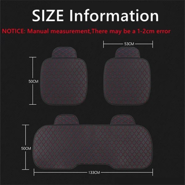 Leather Universal Car Seat Covers Cushion Mats For MG Morris Garages MG3 MG5 MG6 MG7 HS ZS MG ONE MG4 EV MULAN Cyberster - Image 2