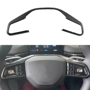 Carbon Fiber Car Steering Wheel Button Frame Trim for MG4 EV 2023 MG 4 MULAN