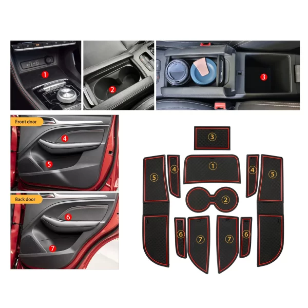 Door Groove Mat for MG ZS EV Facelift 2022 2023 2024