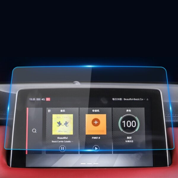 For 1X 2019-2020 MG HS Car Navigation tempered film central control instrument panel high-definition protective film