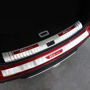 2X For MG HS 2018-2019 Car Tailgate sill strip door pedal protection plate