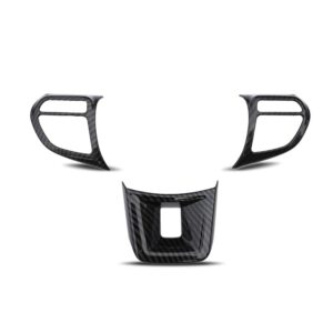 3X For MG HS 2018-2022 Car Stickers Steering Wheel Button Cover Interior Details Decoration Accessories