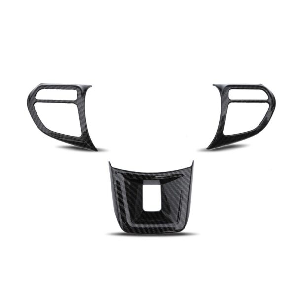 3X For MG HS 2018-2022 Car Stickers Steering Wheel Button Cover Interior Details Decoration Accessories