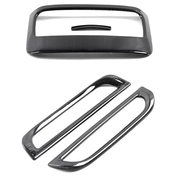 4X For MG HS 2018-2022 Car Air-conditioning outlet decoration frame Rear row USB decoration panel Stainless steel