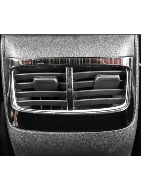 4X For MG HS 2018-2022 Car Air-conditioning outlet decoration frame Rear row USB decoration panel Stainless steel - Image 4