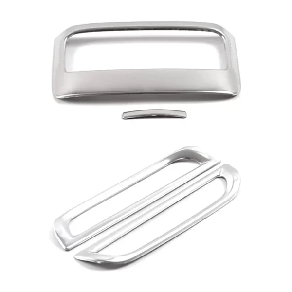 4X For MG HS 2018-2022 Car Air-conditioning outlet decoration frame Rear row USB decoration panel Stainless steel - Image 7