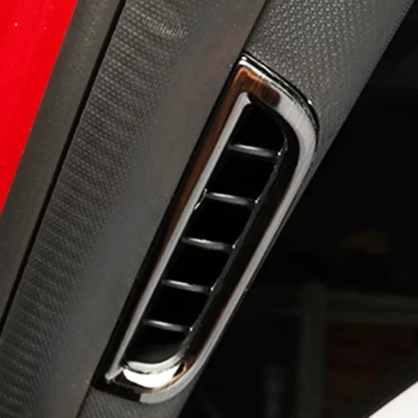 4X For MG HS 2018-2022 Car Air-conditioning outlet decoration frame Rear row USB decoration panel Stainless steel - Image 5