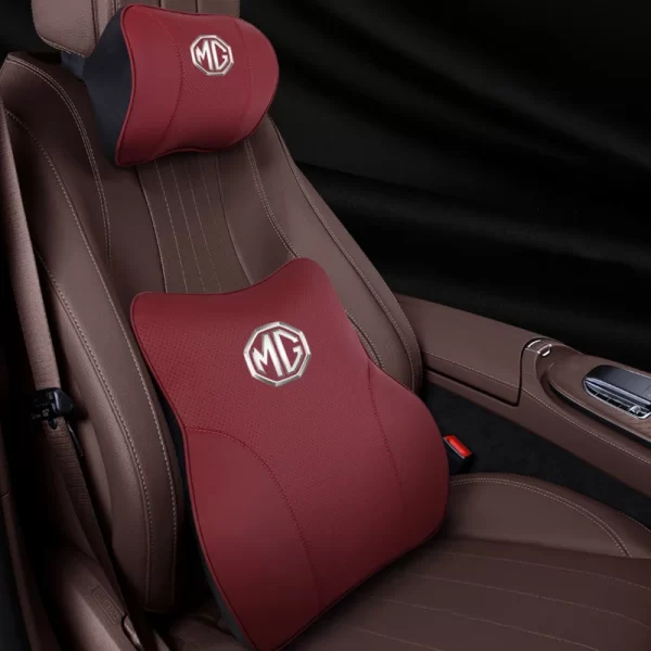 Breathable Car Seat Headrest Neck Pillow Back Lumbar Support Cushion  Memory Foam Travel Car Seat Cushion For MG HS 2018-2022 - Image 2