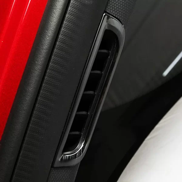 4X For MG HS 2018-2022 Car Air-conditioning outlet decoration frame Rear row USB decoration panel Stainless steel - Image 6