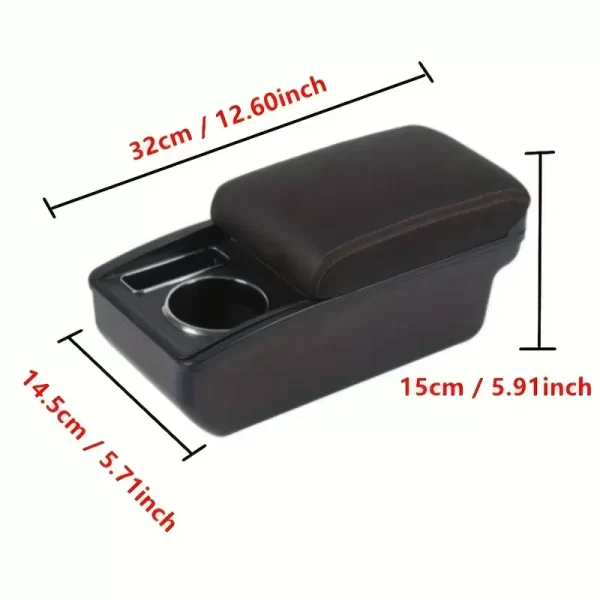 For MG ZS/for MG Astor - Center Console Storage Box with Cup Holder and Phone Slots, Easy Installation, Durable ABS Material, Modern Upgrade Accessory, Storage Box for Phon - Image 2
