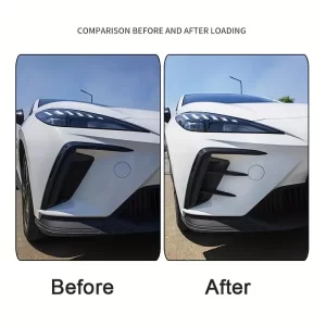 Car Front Bumper Spoiler Side Air Vent Trim Cover Trim for MG 4 MG4 EV Mulan 2023 Accessories