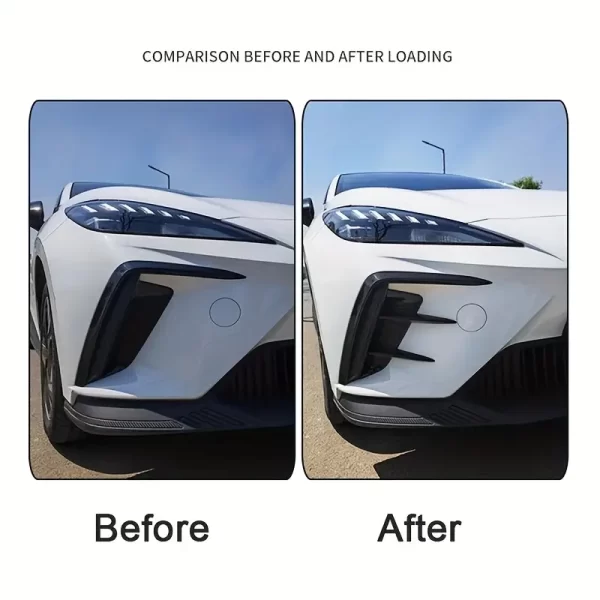 Car Front Bumper Spoiler Side Air Vent Trim Cover Trim for MG 4 MG4 EV Mulan 2023 Accessories