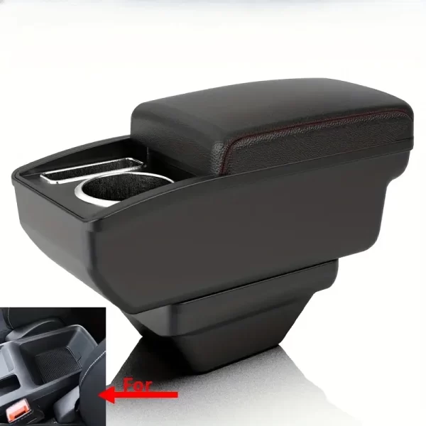 For MG ZS/for MG Astor - Center Console Storage Box with Cup Holder and Phone Slots, Easy Installation, Durable ABS Material, Modern Upgrade Accessory, Storage Box for Phon - Image 5