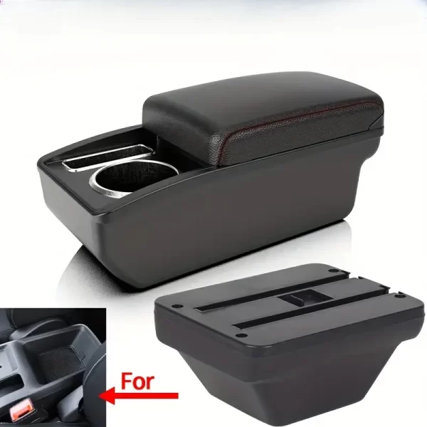 For MG ZS/for MG Astor - Center Console Storage Box with Cup Holder and Phone Slots, Easy Installation, Durable ABS Material, Modern Upgrade Accessory, Storage Box for Phon - Image 6