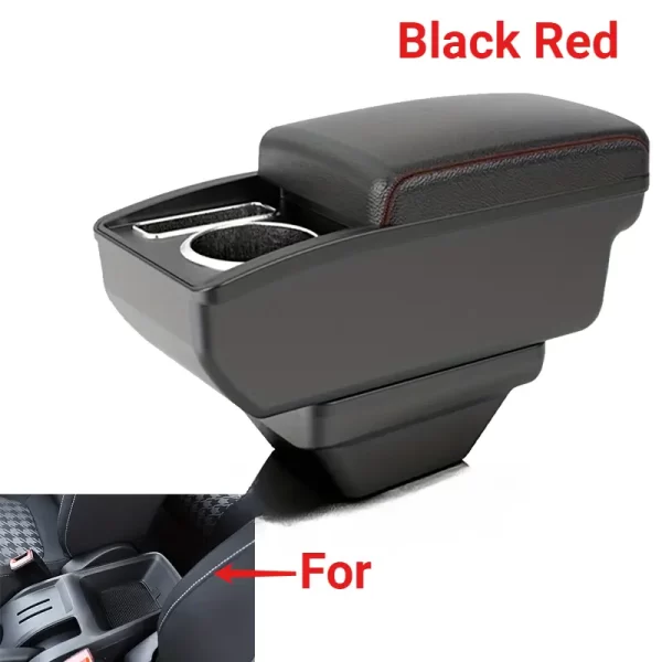 for MG ZS/Astor Fit Armrest Storage Box with Dual Compartments, Front Cup Holder & Phone Slot - Easy Install, Durable ABS Material, Black Design for Enhanced Organization - Image 8